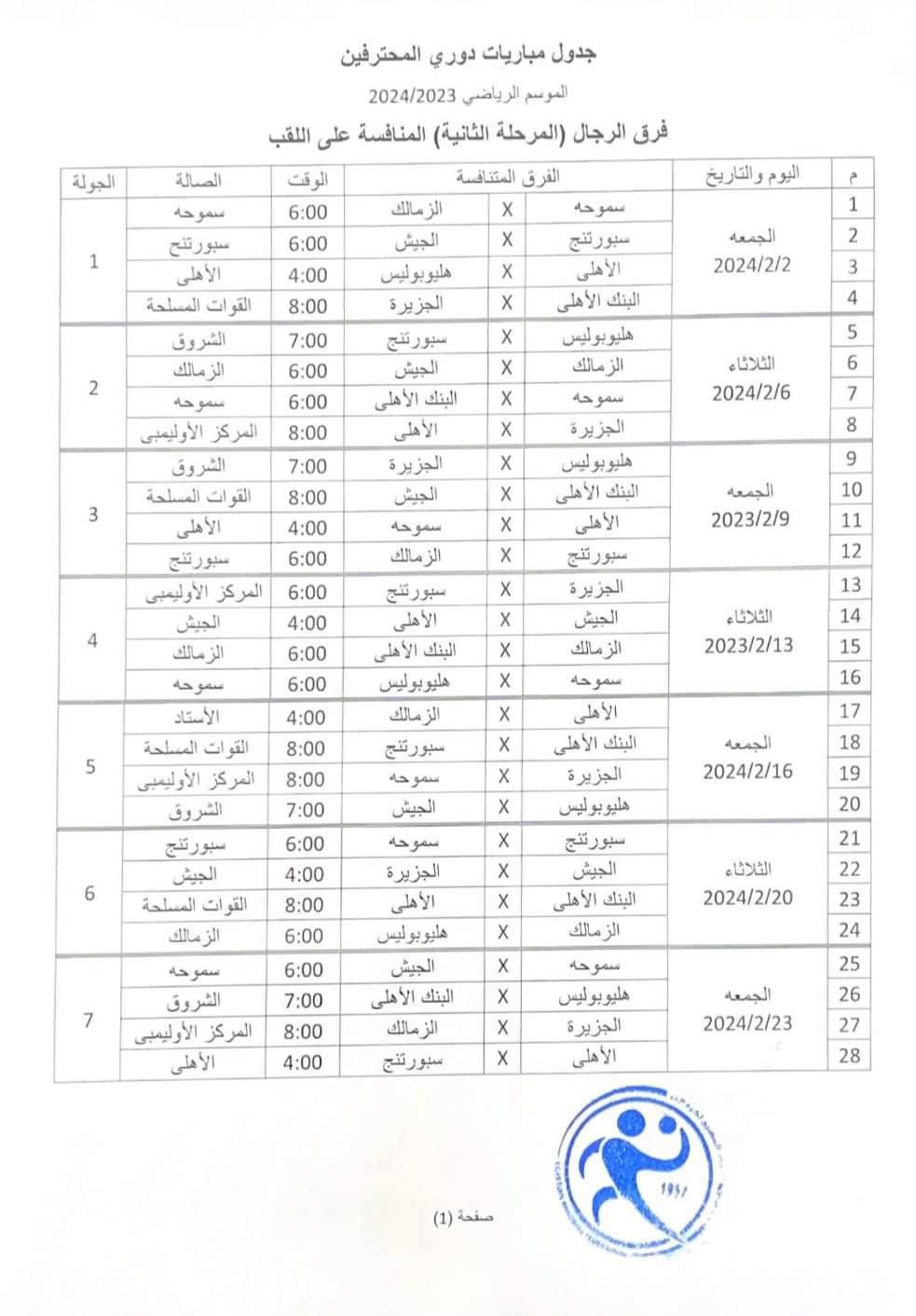 دورى المحترفين 1